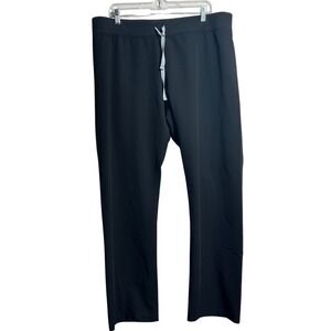 FIGS Livingston Scrub Pants Mens XL Black Technical Collection Drawstring